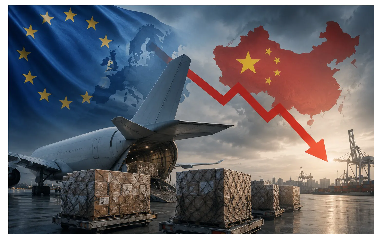 Chinesisch-EU-Frachtverkehr rückläufig